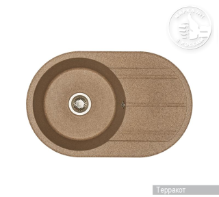 Мойка кухонная Акватон Амира 78см терракотовый